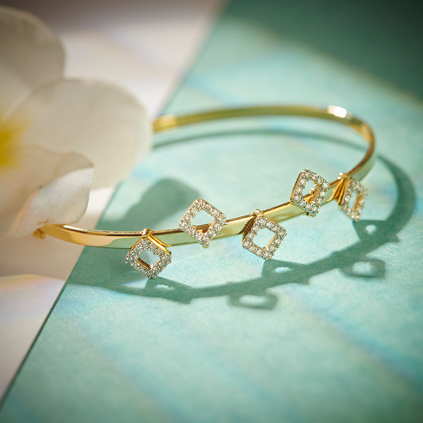 Suzan Block Diamond Bracelet