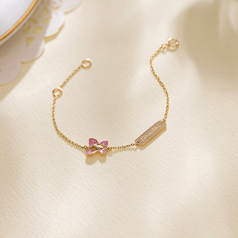 Flutter Personalised Kids' Gold Bracelet