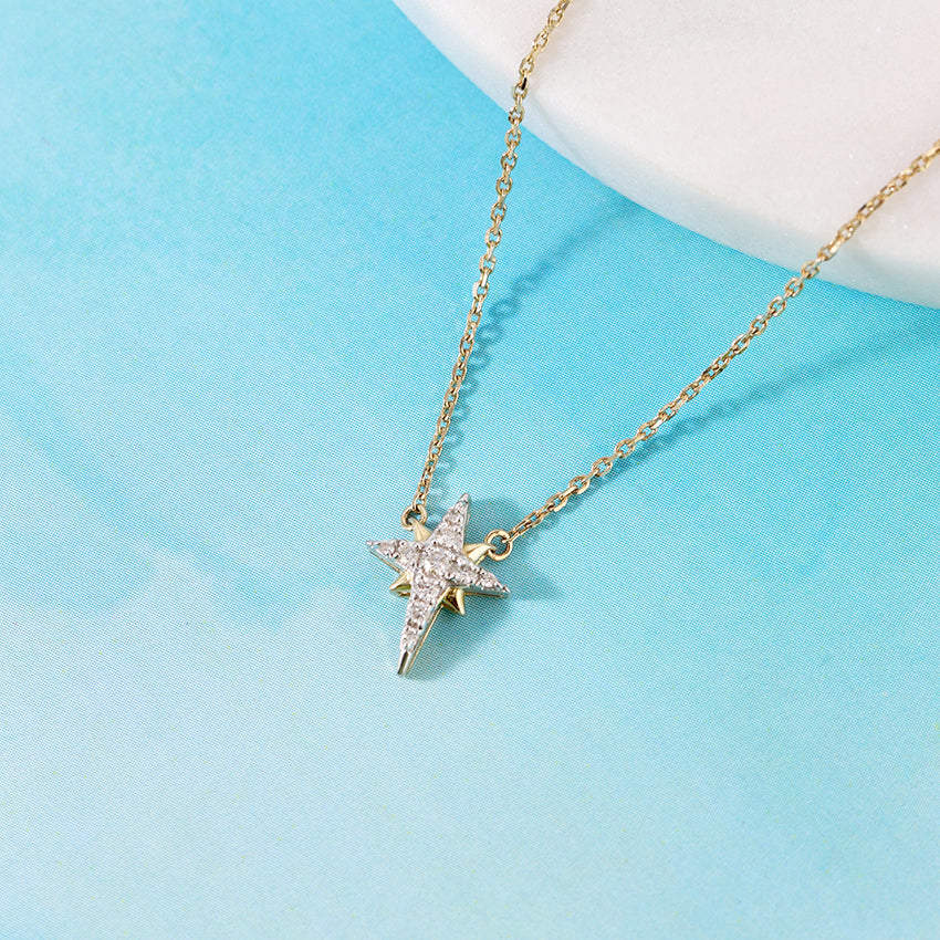 Northern Diamond Star Necklace