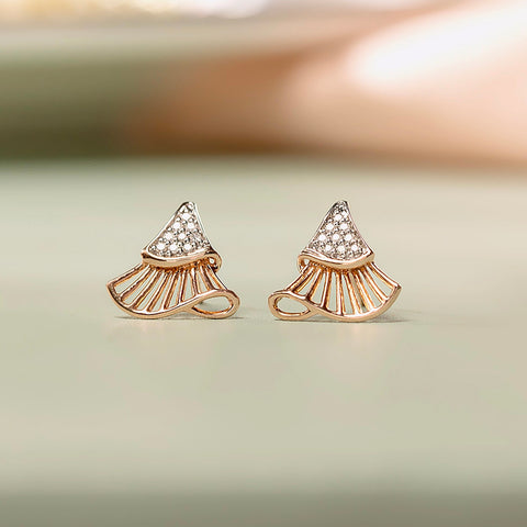 Blissful Diamond Stud Earrings