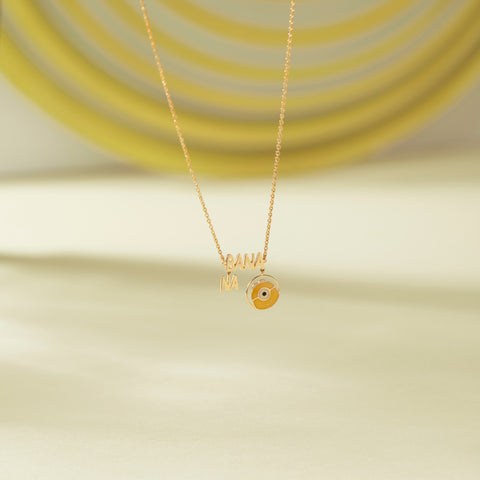 Banana Minion Gold Necklace
