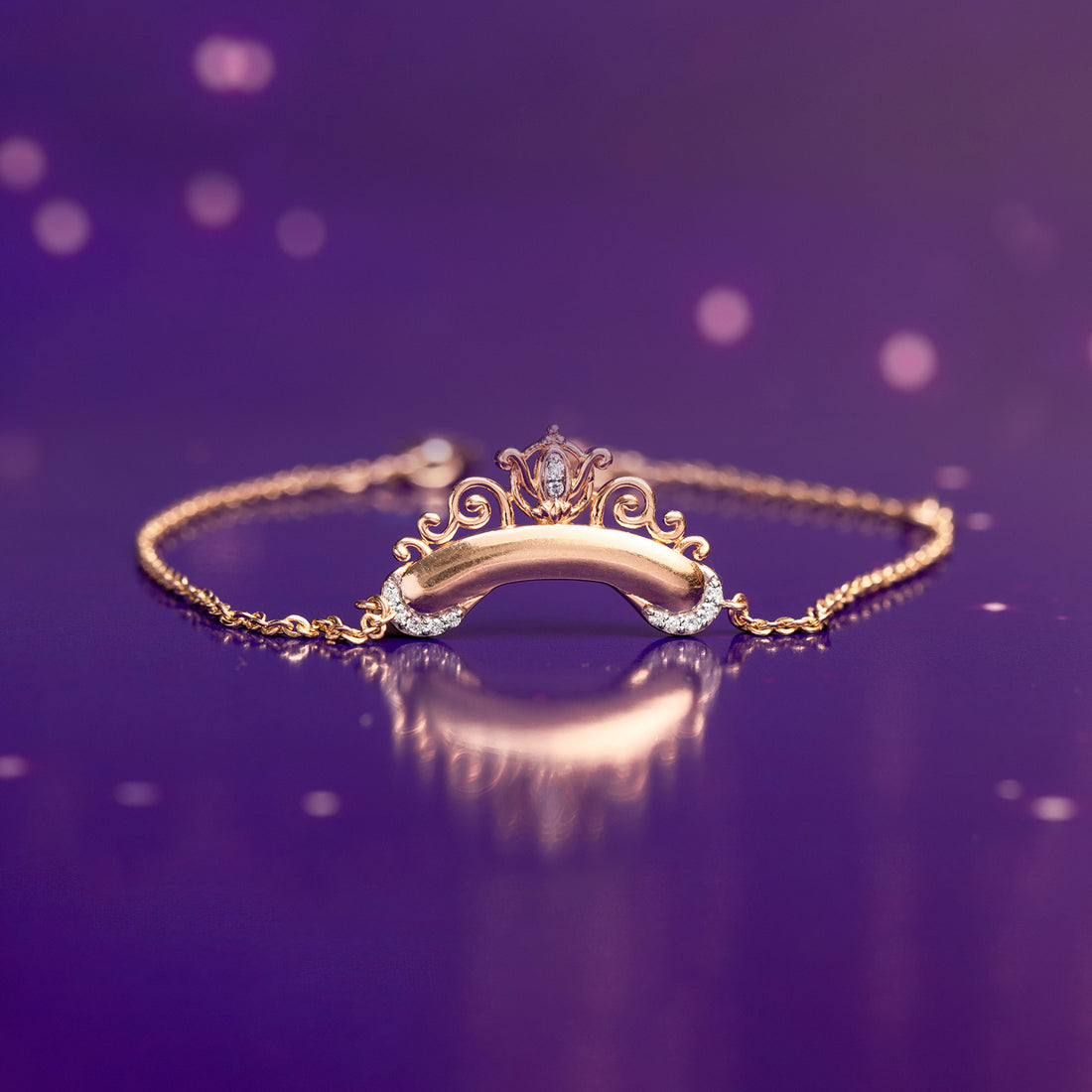 Cinderella Persoanlised Crown Bracelet