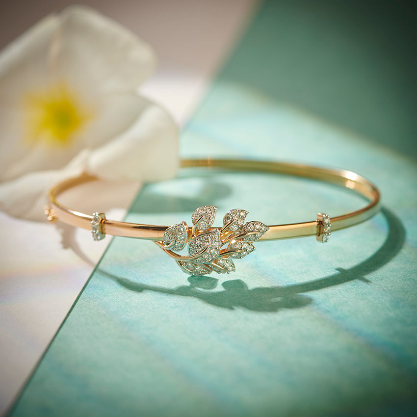 Menon Leaf Diamond Bracelet