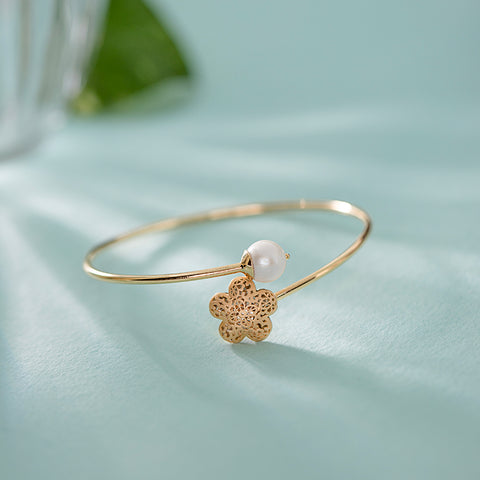 Leila Cutout Pearl Bracelet