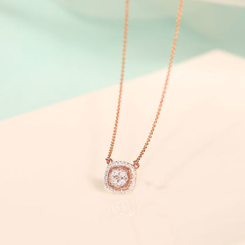 Classic Quad Diamond Necklace