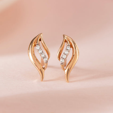 Spring Diamond Stud Earrings