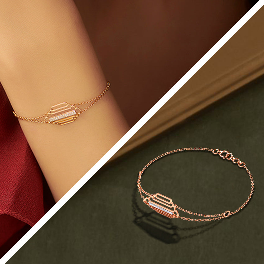 Regal Stepped Diamond Bracelet