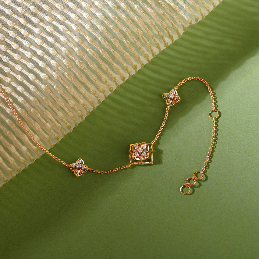 Bella Floral Diamond Bracelet