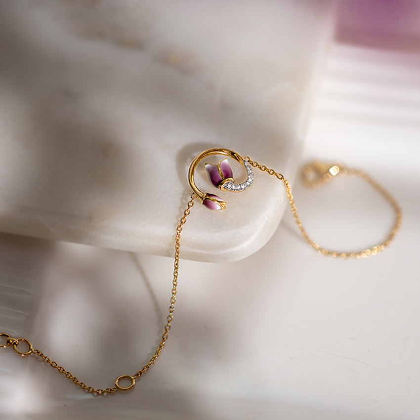 Dianella Tulip Diamond Bracelet