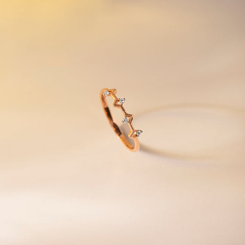 Classic Geometric Diamond Band
