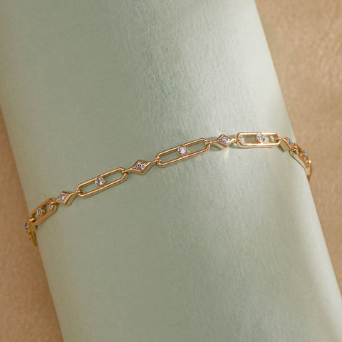 Glint & Glow Diamond Chain Bracelet