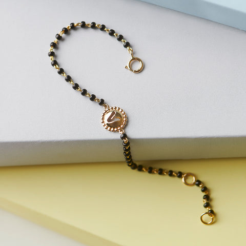 Alphabet A Kids Nazaria Gold Bracelet