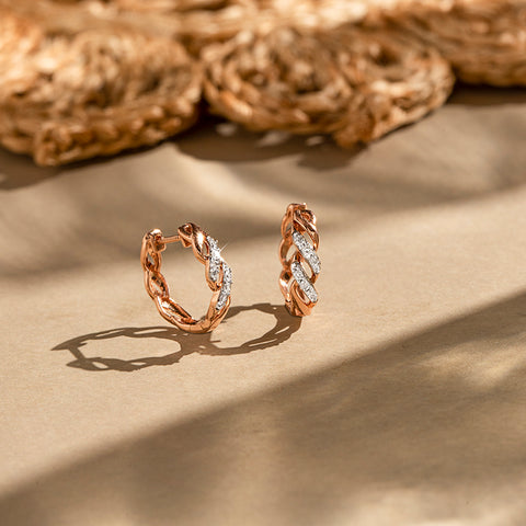 Delaney Twist Hoop Earrings