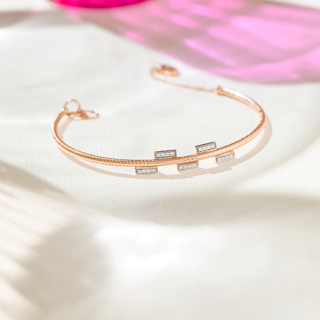 Alexa Diamond Tube Bracelet