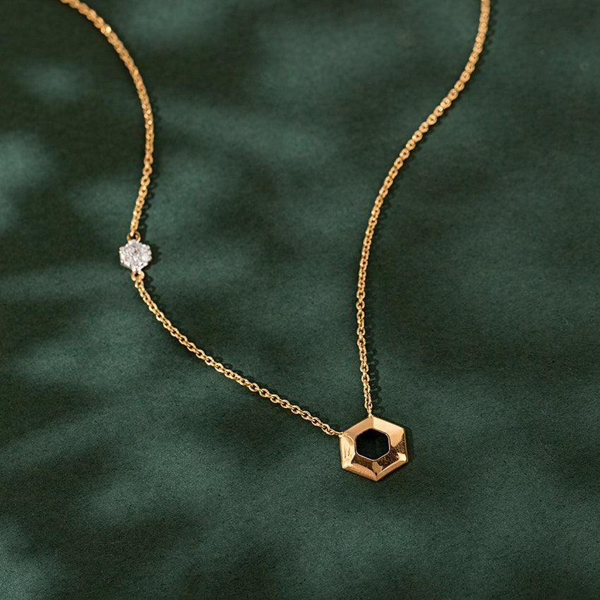 Anya Hex Diamond Necklace