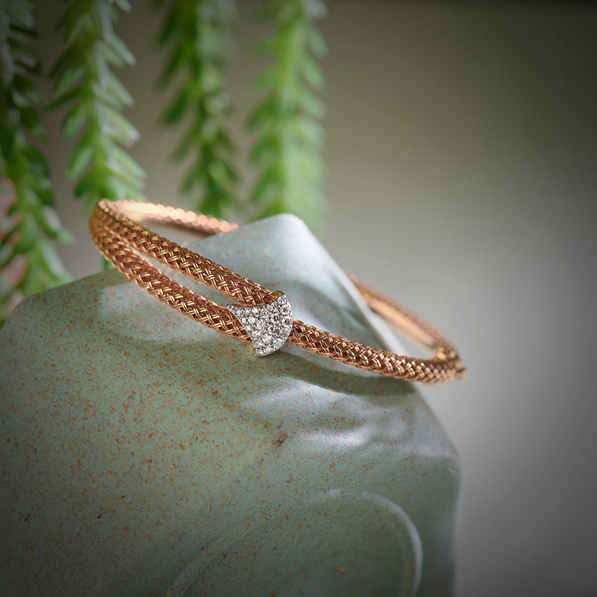 Flare Twill Diamond Bracelet