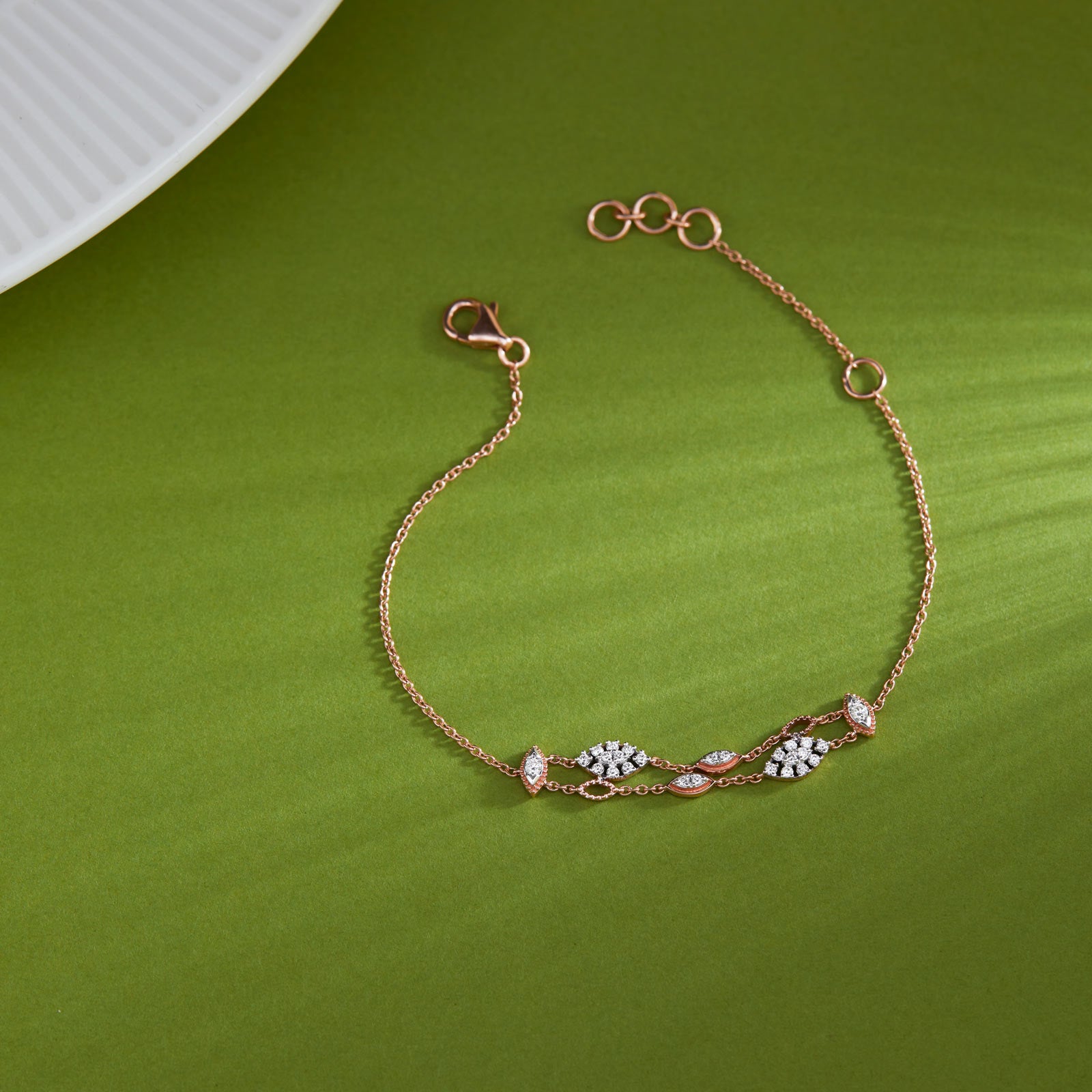 Charming Canopy Diamond Chain Bracelet