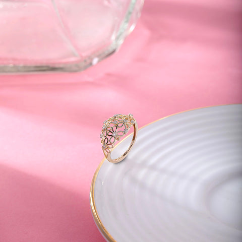 Millie Floral Diamond Band