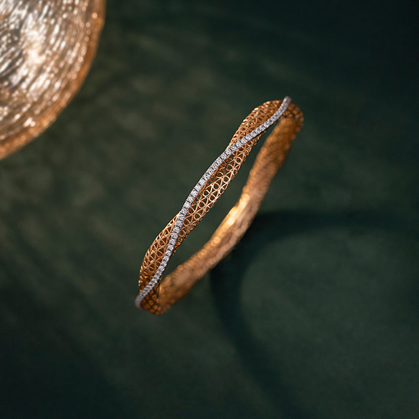 Carol Trellis Diamond Bangle