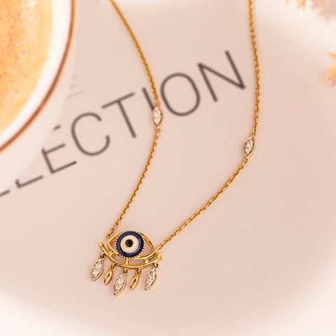 Divine Evil Eye Diamond Necklace