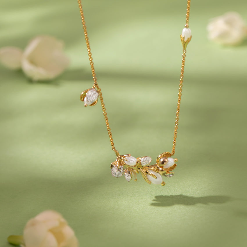 Pearly Twig Necklace