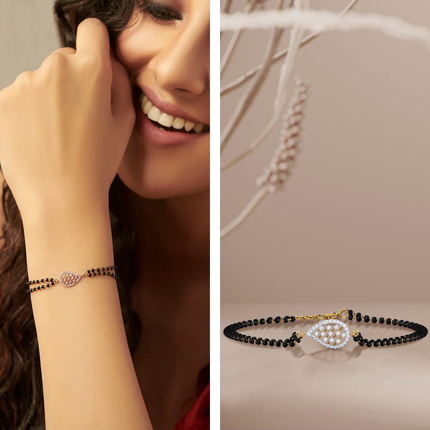Misty Diamond Mangalsutra Bracelet