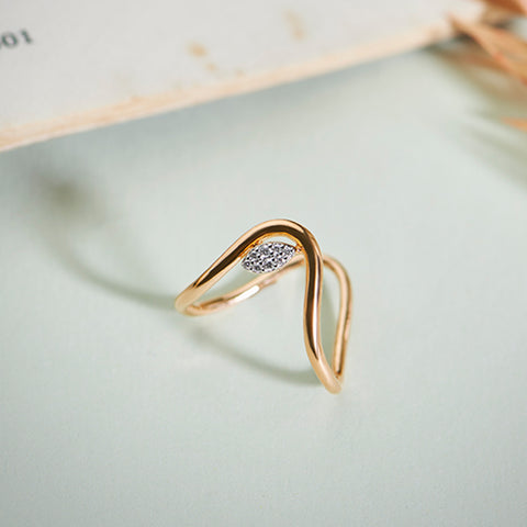 Flowery Diamond Vanki Ring