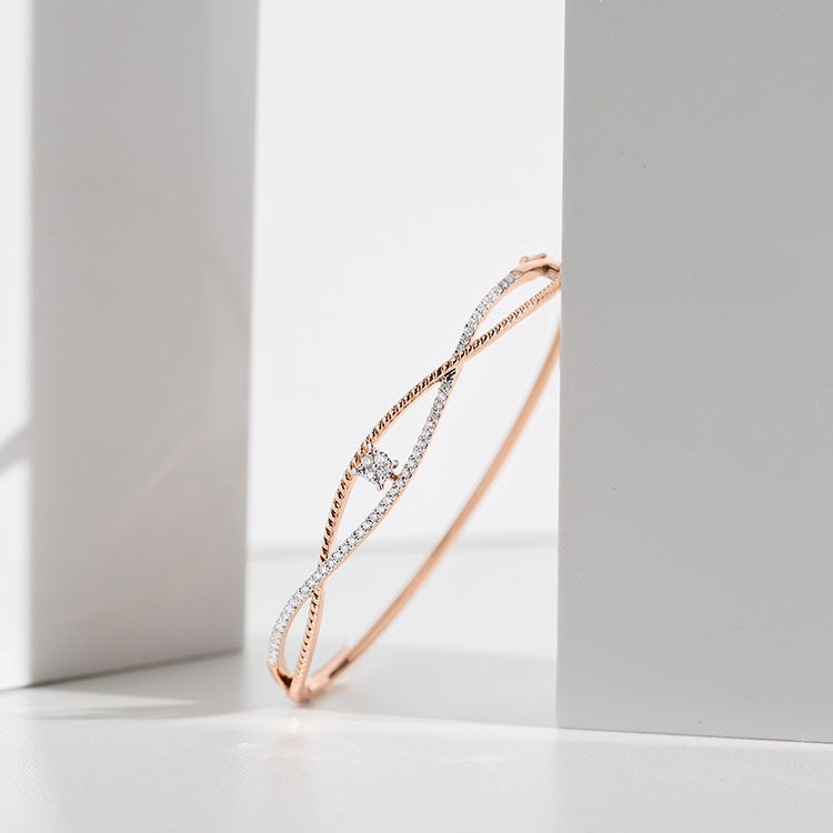 Swirling Stardust Diamond Bracelet