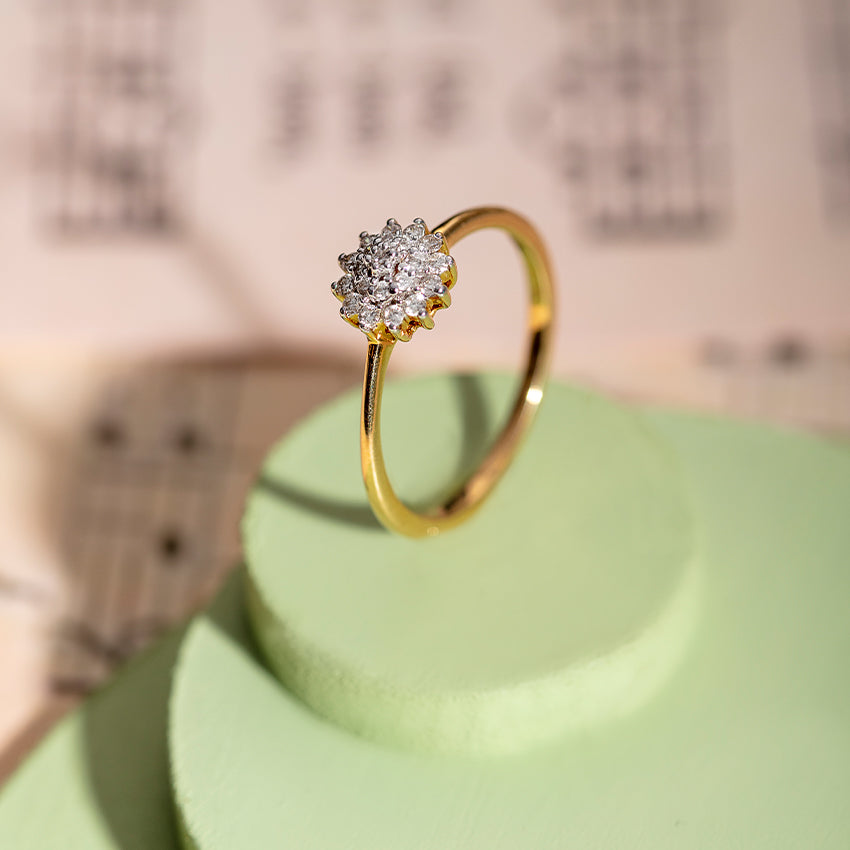 Nora Rising Sun Diamond Ring