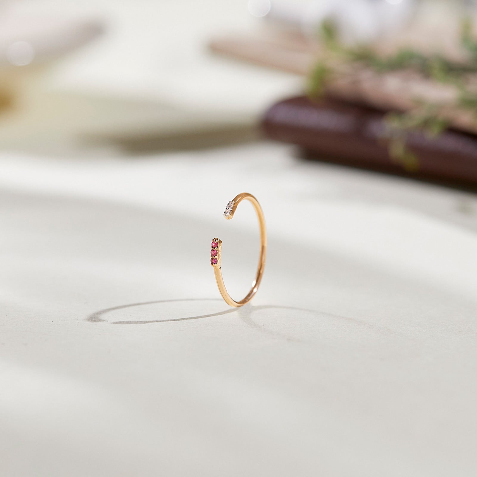 Twin Quad Gemstone Ring