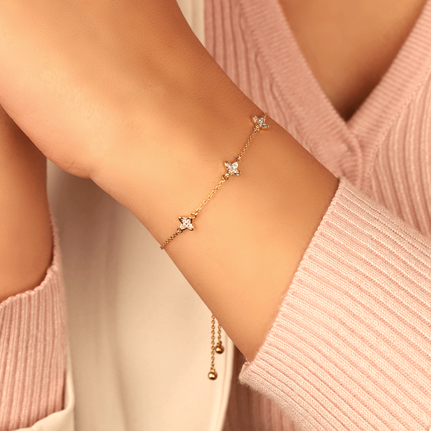 Blossom Adjustable Diamond Bracelet