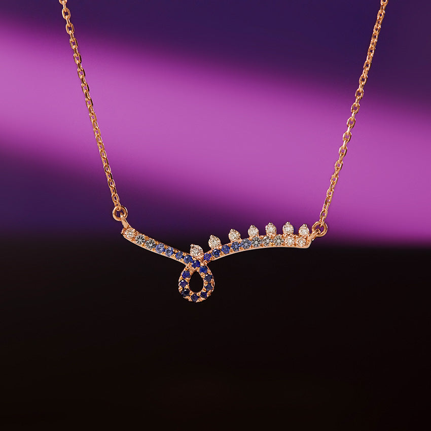 Subdued Shine Gemstone Necklace