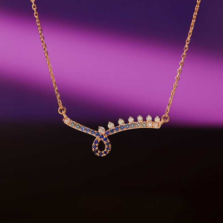 Subdued Shine Gemstone Necklace