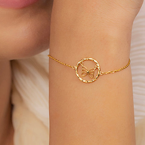 Flutter Gold Chain Bracelet