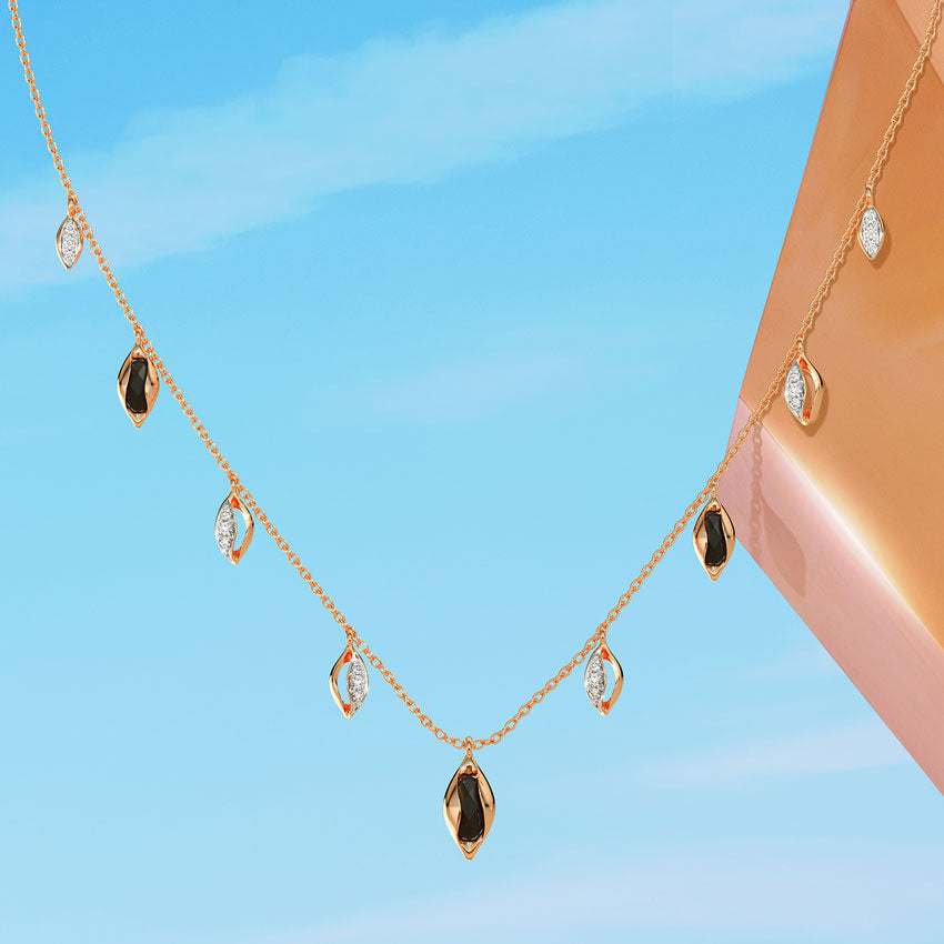 Hanging Buds Gemstone Necklace