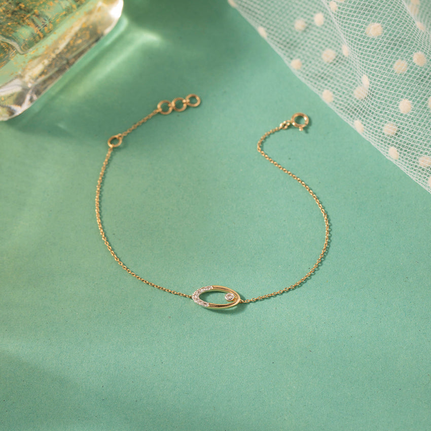 Ovate Pop Diamond Bracelet