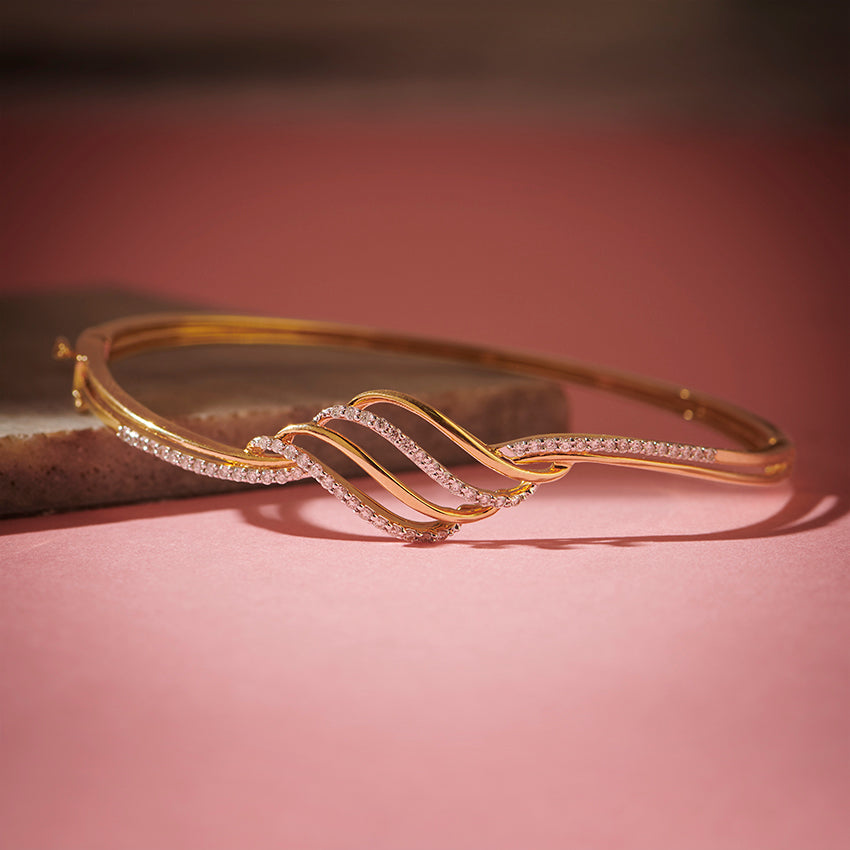 Lorra Curved Diamond Bracelet