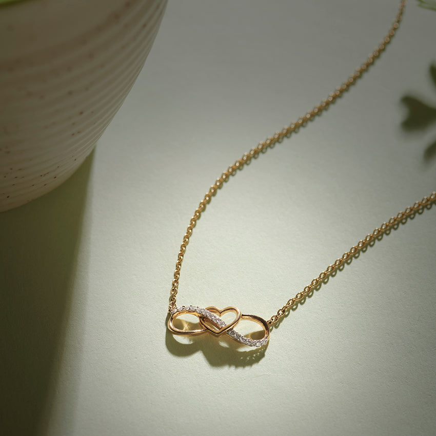 Never-Ending Love Infinity Diamond Necklace