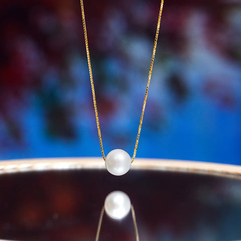 Solitary Pearl Necklace
