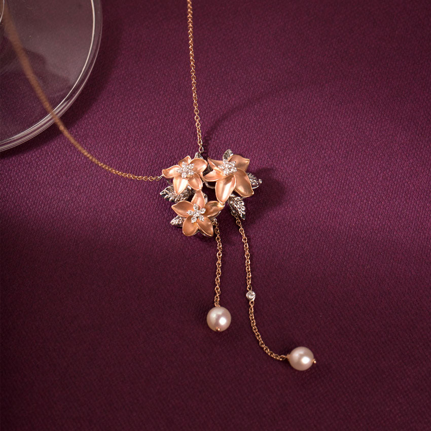 Woodruff Bloom Pearl Necklace
