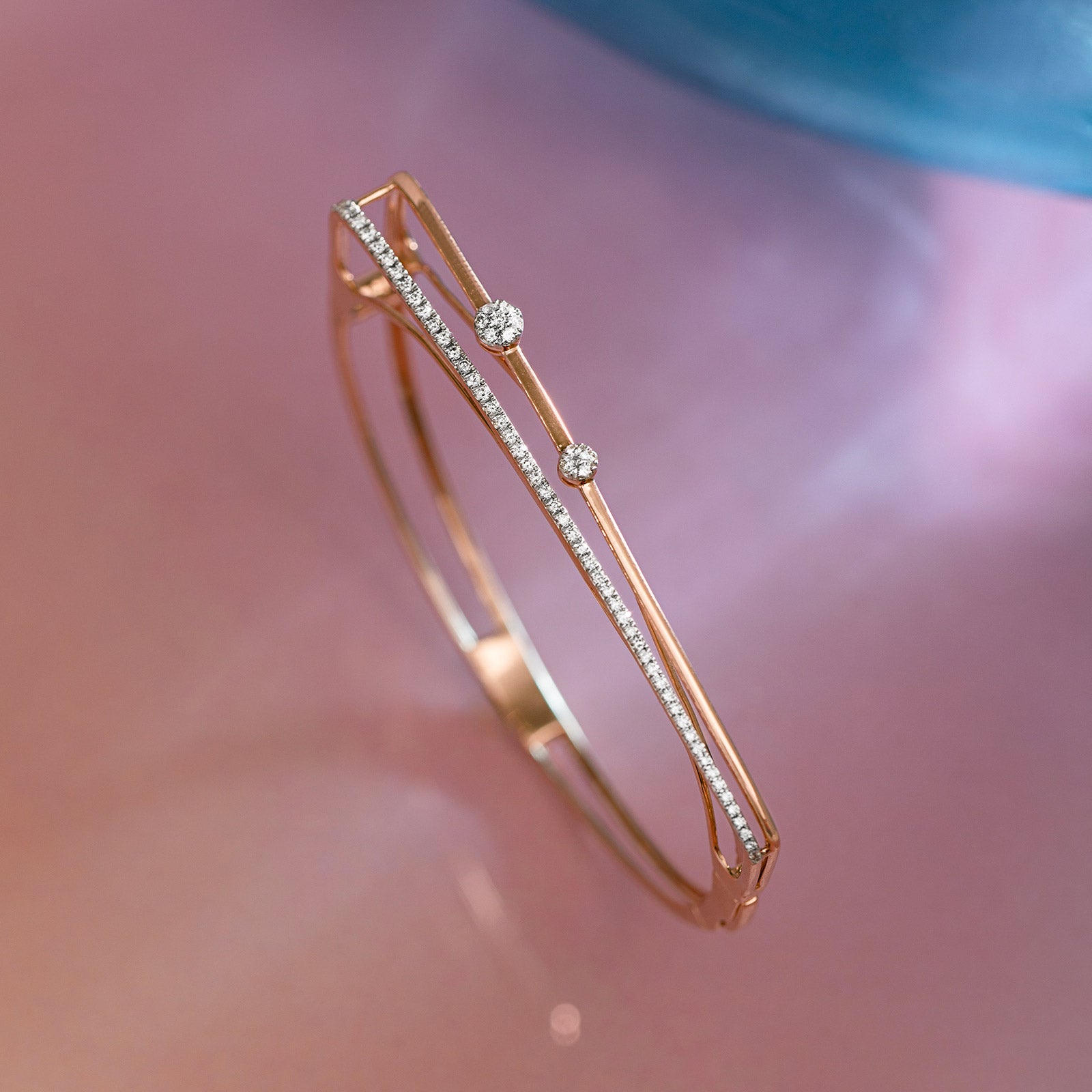 Sparkle Strand Diamond Oval Bracelet