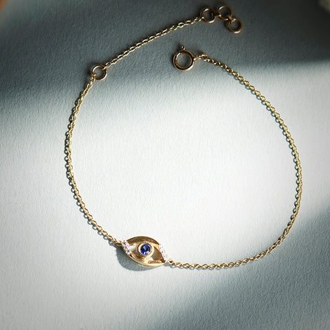 Anna Smart Evil Eye Gemstone Bracelet