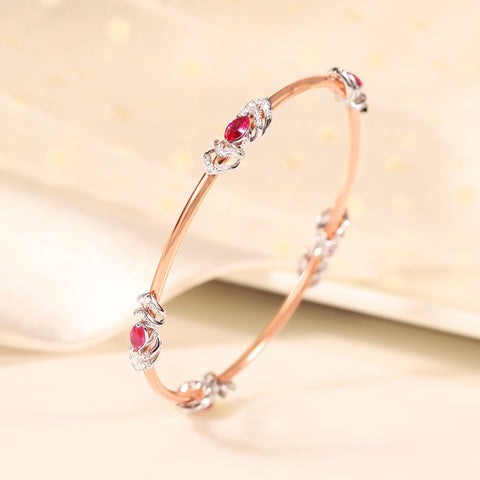 Charming Blush Gemstone Bangle