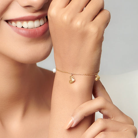 Evans Cutout Pearl Bracelet