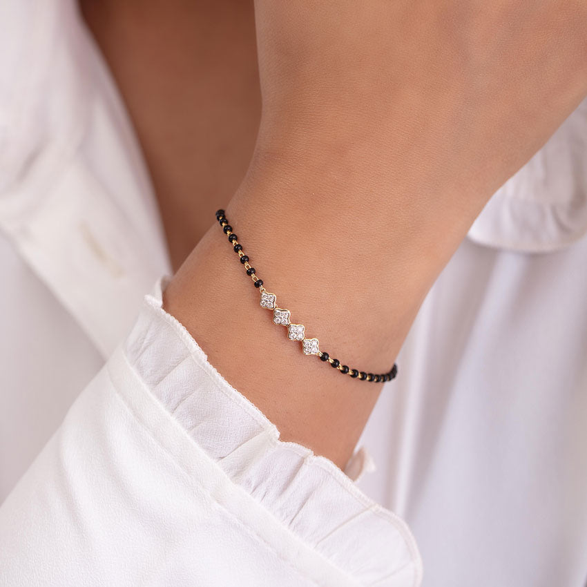 Eshani Diamond Mangalsutra Bracelet