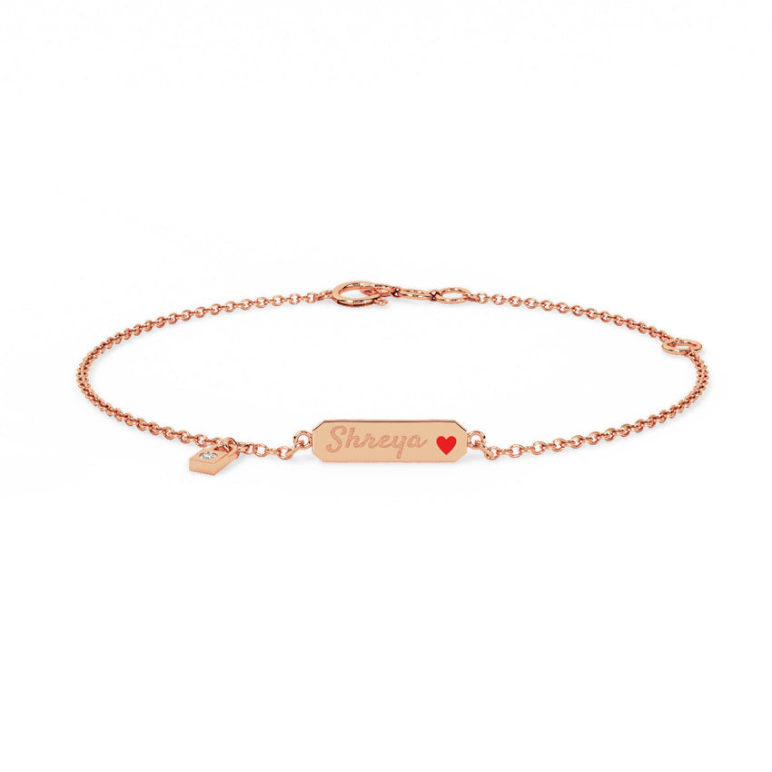 Snappy Personalised Diamond Bracelet
