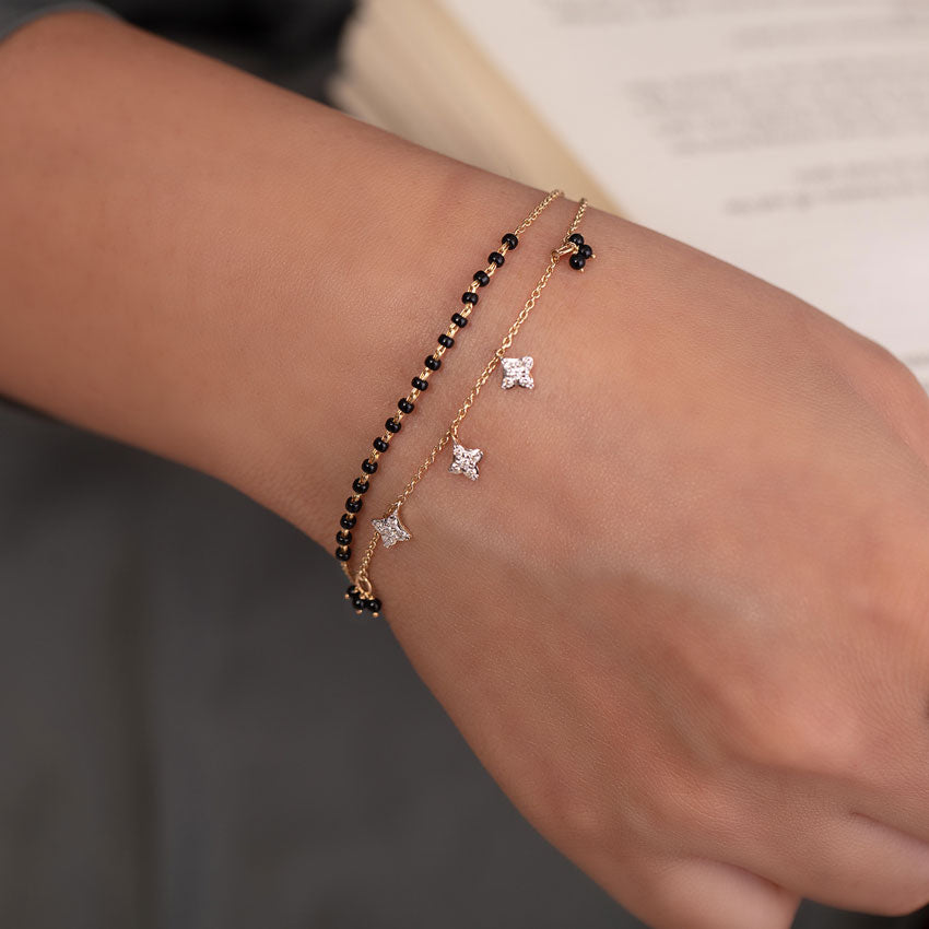 Asika Diamond Mangalsutra Bracelet