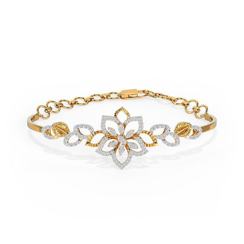 Dazzling Lily Diamond Bracelet