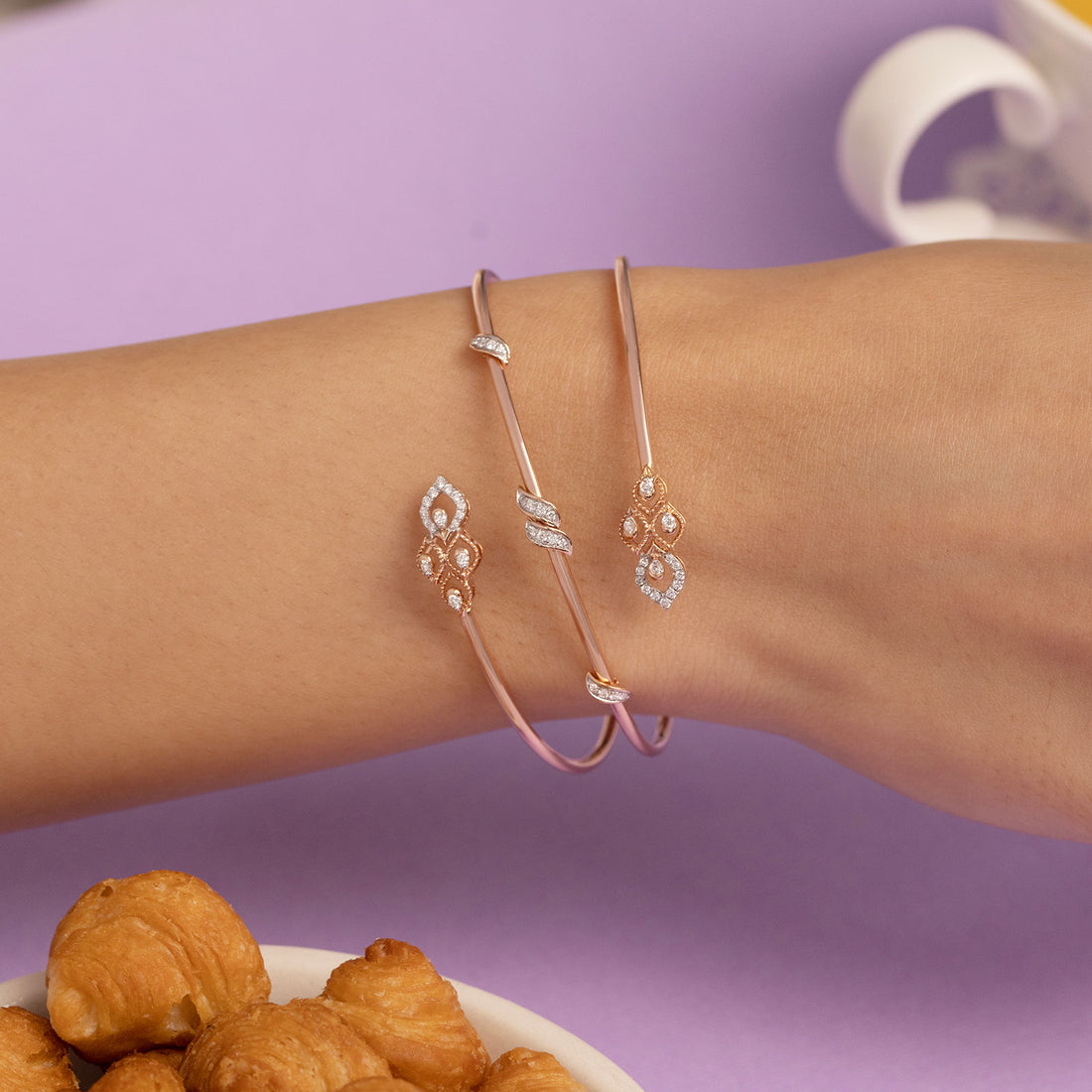 Gracy Spiral Diamond Bracelet