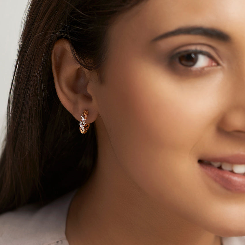 Delaney Twist Hoop Earrings